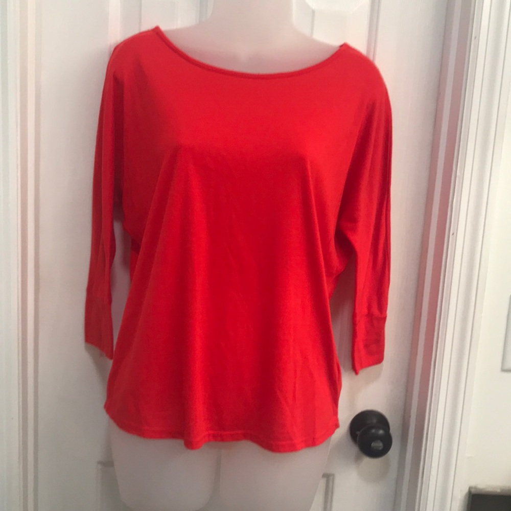 August Moon boat neck cotton top